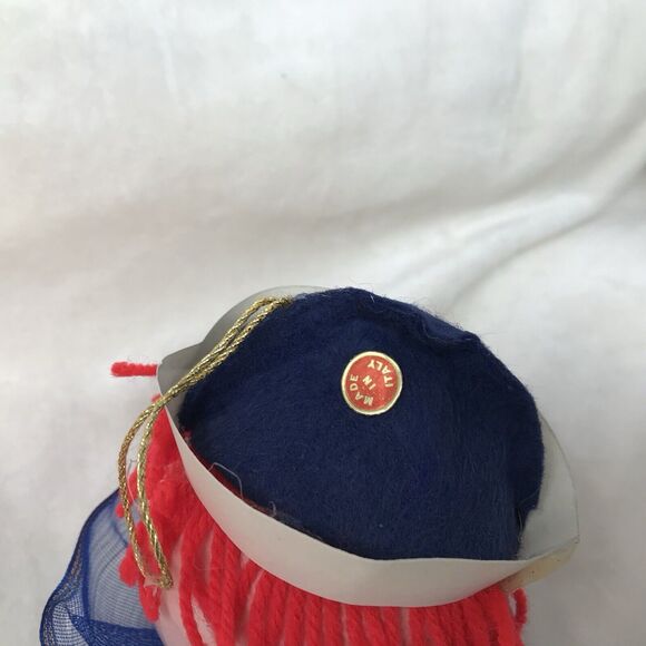 Vintage Raggedy Ann & Andy Glass Ball Christmas Ornaments Made Italy Set of 2 - Picture 7 of 11